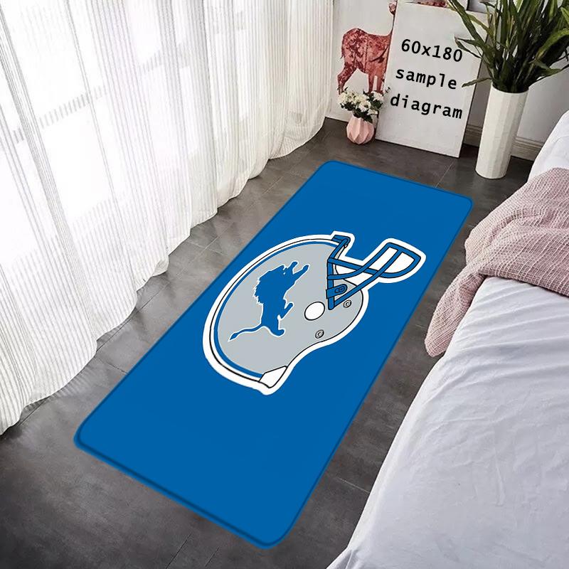 Entrance Doormat Balcony Rugs Living Room Carpet Foot Mats Bath Rug Detroit Lions Floor Mat Ideal Gifts Non-slip House Decors