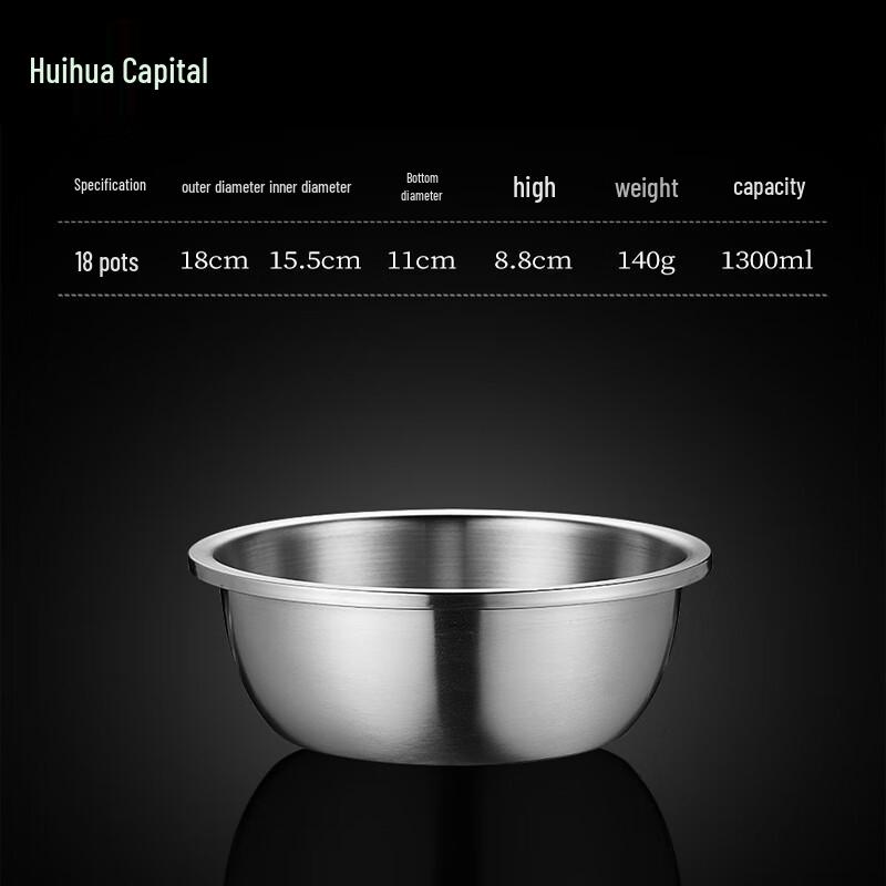 HUIHUADU Food Grade 304 Stainless Steel Basin