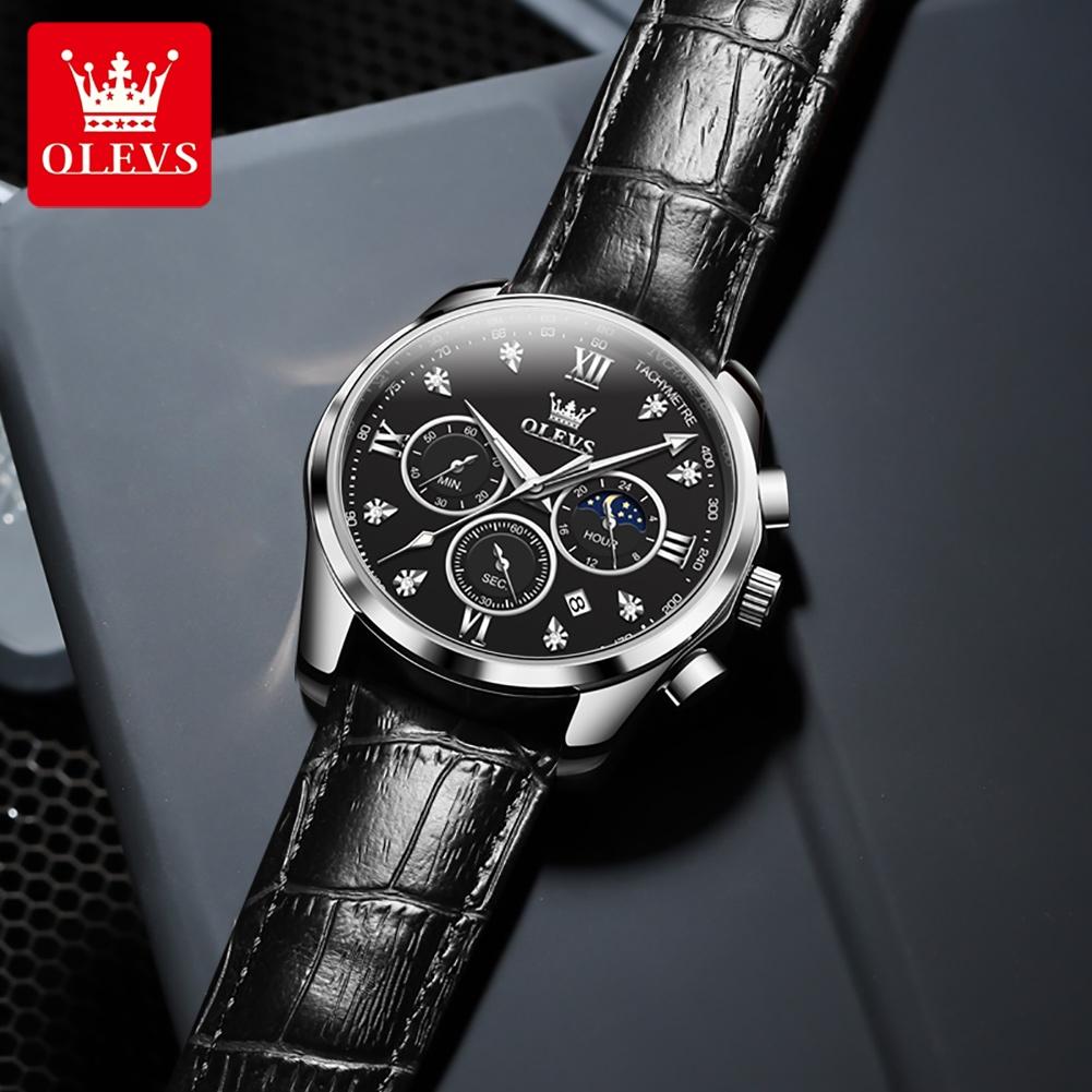 OLEVS Brand Men's Belt Multifunctional Quartz Watch 2888