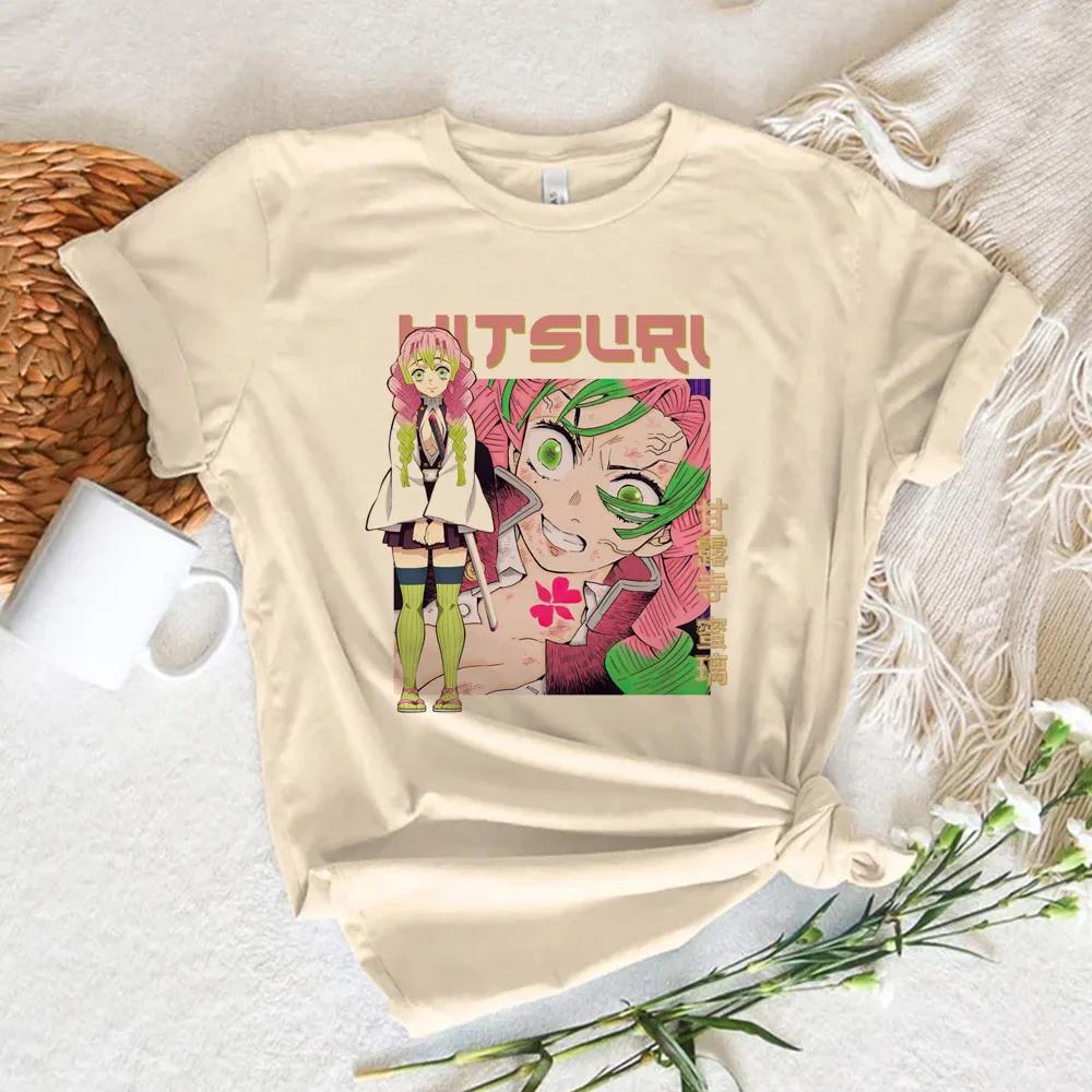 Mitsuri demon slayer t-shirts women harajuku Tee female comic designer funny clothes