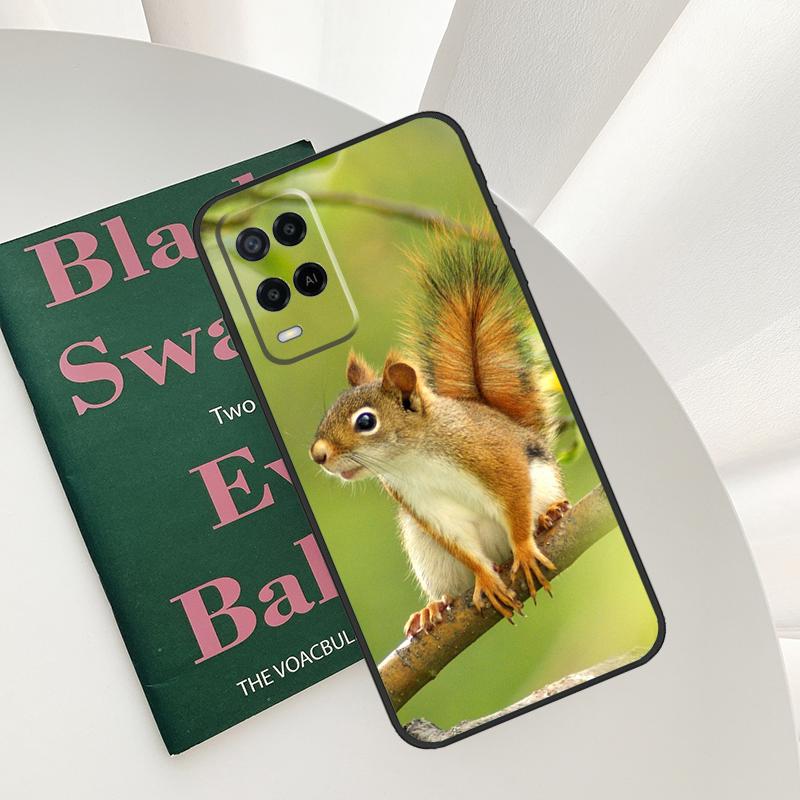 

Squirrel Case For Oppo A58 A78 A98 A15 A16 A17 A52 A72 A76 A96 A54 A74 A94 A57 A77 A54S A57S Cover OPPO A72