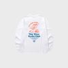 BETTER THAN SURF Tacos Logo Long Slv Tee - White