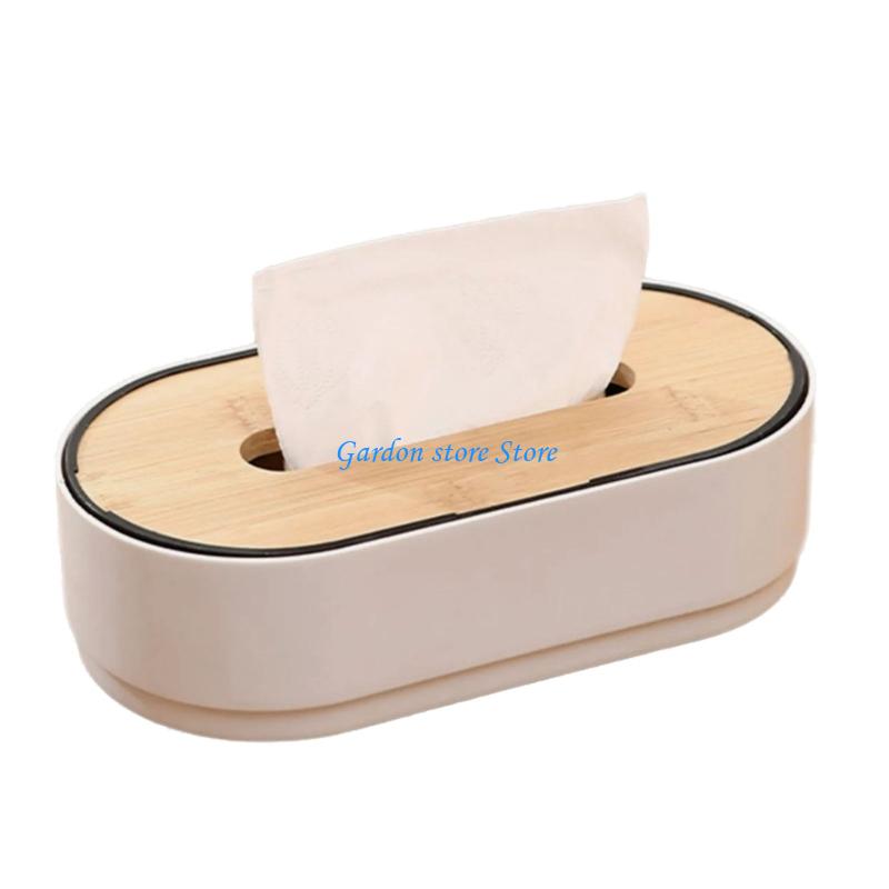B0KB Stylish Bamboos Handwoven Materials Tissue Storage Box Home Accessory for Natural Living Space Saving Designs Gifts