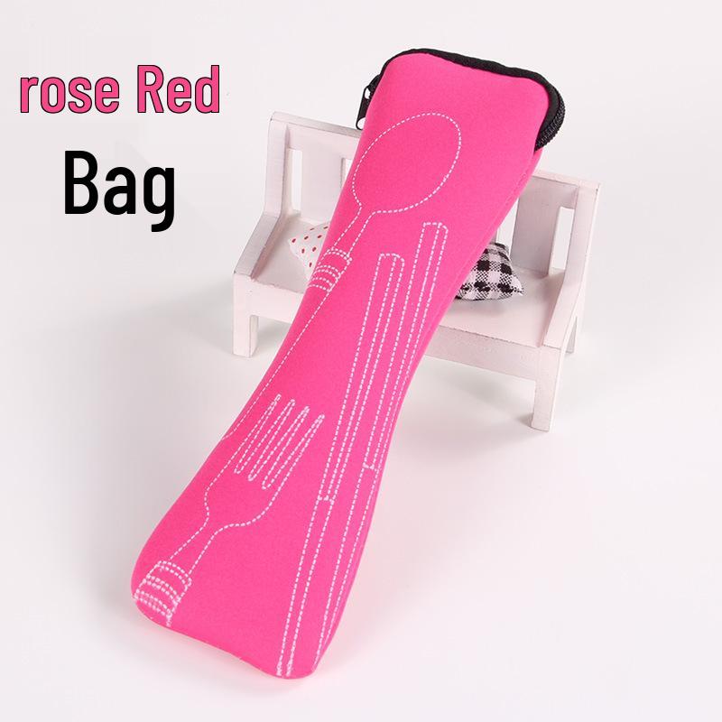 

Portable Stainless Steel Cutlery Set: 3-Piece Cloth Storage Bag for Outdoor Use розы красного