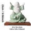Ceramic Big Belly Maitreya Buddha Decoration Zhaocai Home Living Room Office Desktop Tea House Tea Table FENG SHUI Decoration