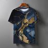 Trendy Men's 3D Cartoon T-shirt Tattoo Bad Girl Print 3D HD Pattern Loose and Comfortable Summer Short sleeved Top