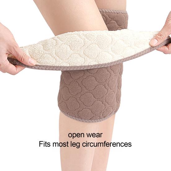 Genunchiere de iarnă Genunchieră căptușită cu lână îngroșată Genunchieră termică caldă pentru genunchi Manecă de compresie pentru genunchi artritici
