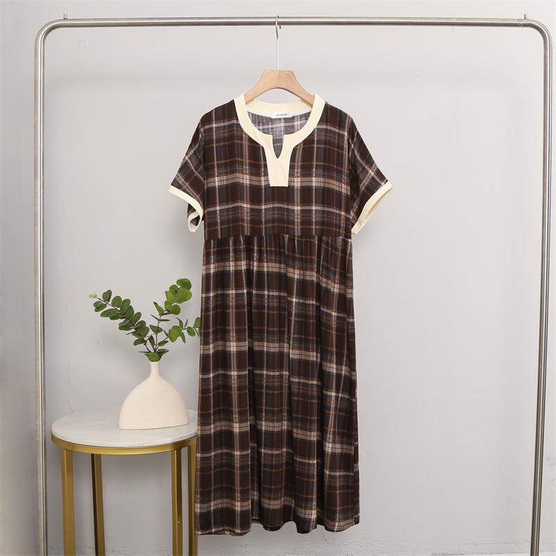 

Летние женские хлопковые льняные платья женские свободные повседневные миди-платья с коротким рукавом и V-образным вырезом с цветочным принтом XL