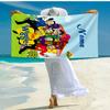 Individuelles ultraweiches Strandtuch mit dem Wiggles-Thema, ideal für Pool - Camping, Tauchen - Perfektes Reiseutensil, Lebendiges Strandtuch.