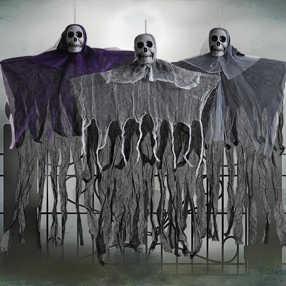 Hanging Halloween Skeleton Ghosts Decorations Halloweens Skeleton Flying Ghost Haunted Haunted House Prop Party Decor