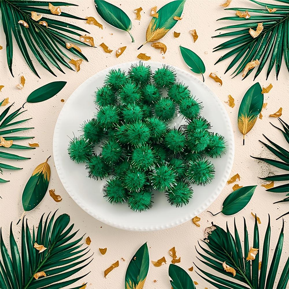 

300pcs Glitter Poms Sparkle Balls for Craft, Multicolored Small Glitter Poms Plush Glitter Tinsel Craft Supplies for Christmas 1cm