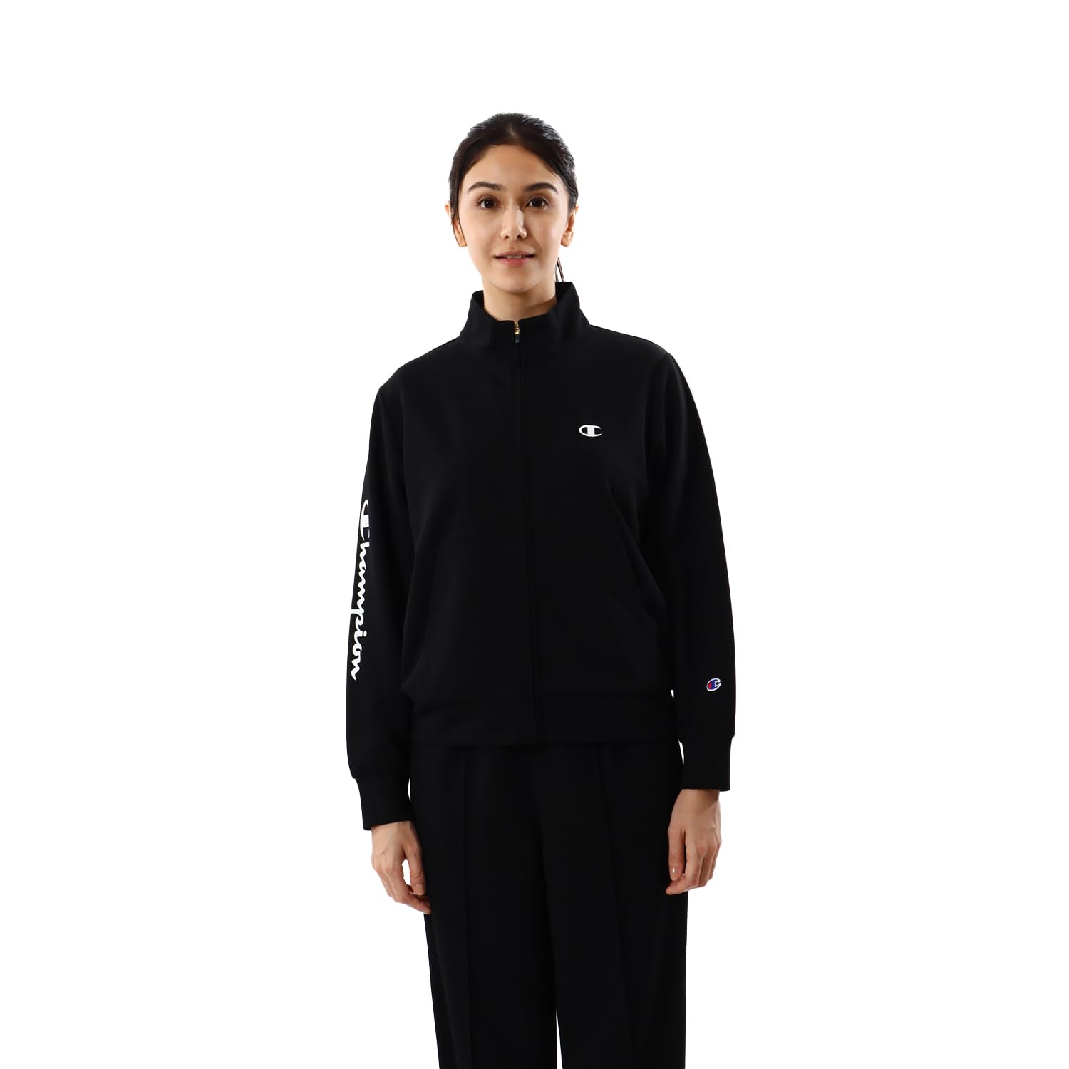 

Jacket Quick Dry Script Logo Zip Jacket Sports Black L [Champion] Women s CW-YSE01 чорний