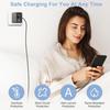 Adattatore GaN 65W Caricatore da Muro a 3 Porte per Galaxy A56 A36 A26 A16 A06 S25 S24 S23 S22 S22 Ultra/S22+/S21 Ultra/S20 Ultra/Note 20/Z Fold 3/laptop