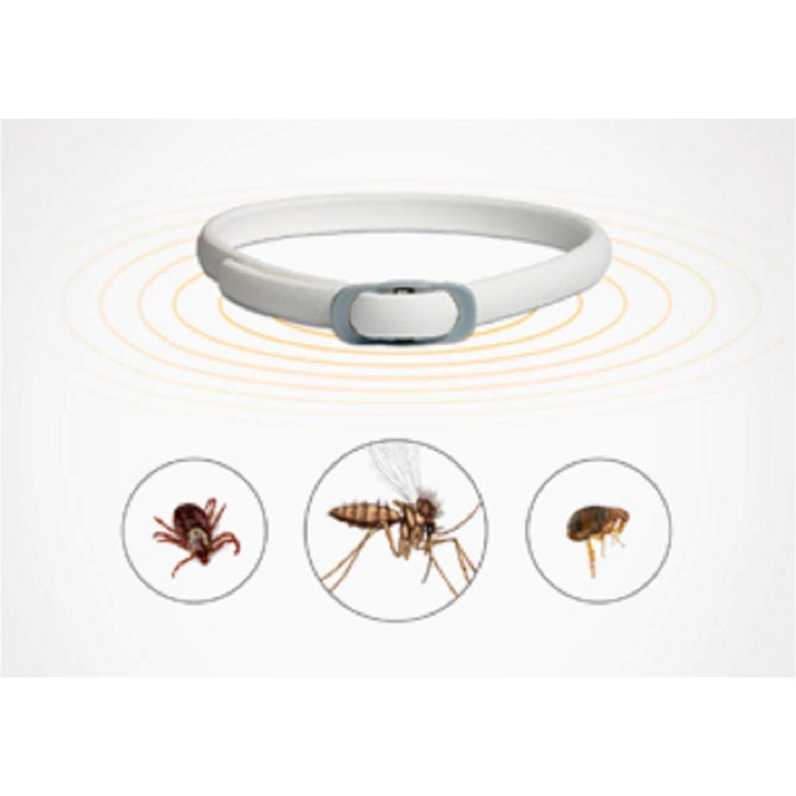 

12 месяцев, белый, ошейник против паразитов, против блох, против клещей, лейшманиоза, для маленьких и средних собак One Size