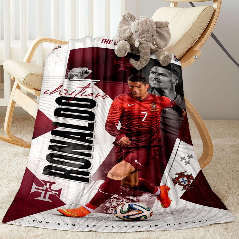 Cristiano Ronaldo 36 Blanket Ultra-Soft Great for Chair Office Chair Picnics All-Season Use Playful Design Birthday Christmas Gift Blanket