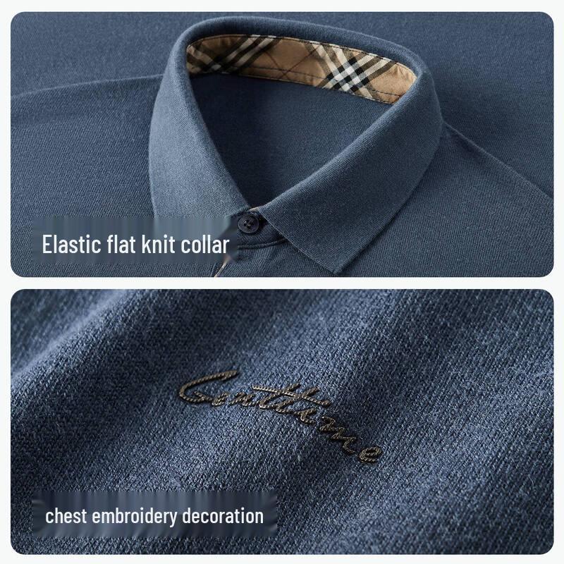 Hodo Men's Silk & Wool Blend Long-Sleeve Polo Sweater