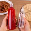 5Pcs Transparent Condiment Squeeze Bottles Jam Bottles Non-Drip Oil Liquid Dispenser Bbq Sauces Oil Container Cooking Gadget