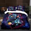 Owl Duvet Cover Set 3D Safari Wildlife Print Comforter Cover Bird Animal Personalized Nighthawk Queen Size Polyester Quilt Cover