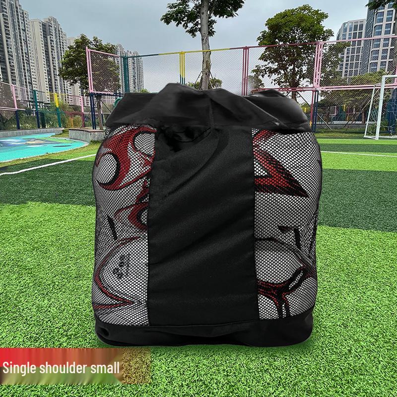 Large Capacity Mesh Bag for Sports Equipment: Football, Basketball & Volleyball Storage