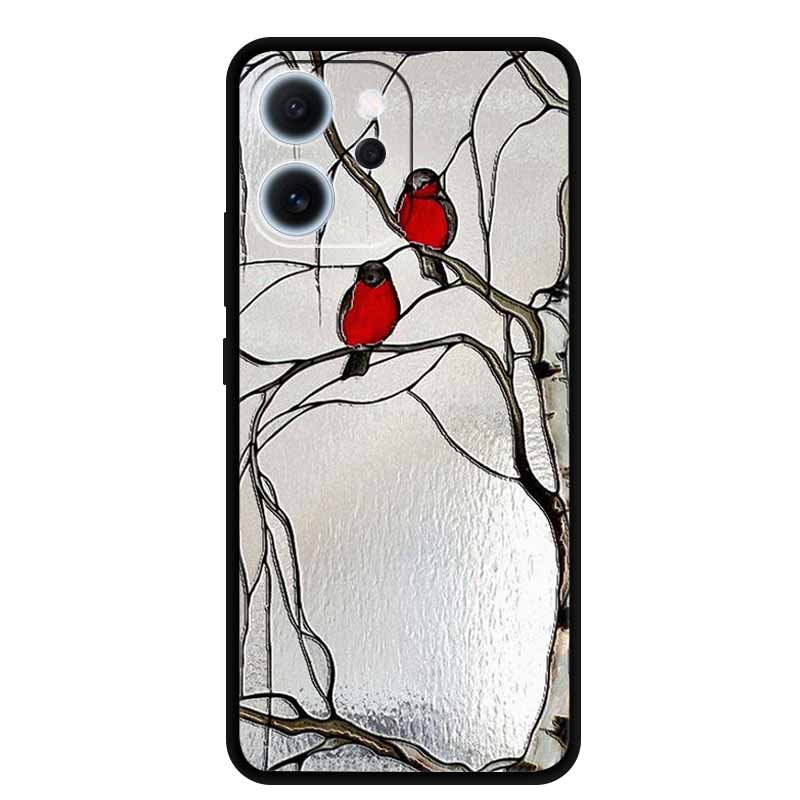 3D Flowers Emboss Fundas For OPPO Reno 15F 5G Case Soft Silicone Phone Cases For OPPO Reno 15F Back Covers Shell Coque 6.57"