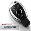 Mercedes-Benz Key Cover for C-Class/C200L/GLC260/GLK300 - TPU Silicone Protective Shell with Buckle