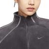 Therma Sweatshirts Women's Thunder Gray/Dark Shadow Stand Collar Moderate Regular HV3716-036