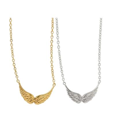 Collana con Ciondolo ad Ala Minimalista, Robusta Catena per Clavicola Gioielleria per Uso Quotidiano