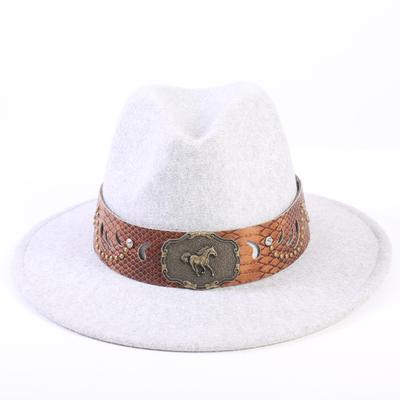Popular European and American High-end Wool Top Hat, Men's and Women's Fashion Versatile Elegant Top Hat Jazz Hat