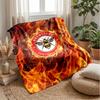 Brentford Football Print Flannel Blanket, Soft Warm Lightweight Throw Blanket for Sofa Bed Camping