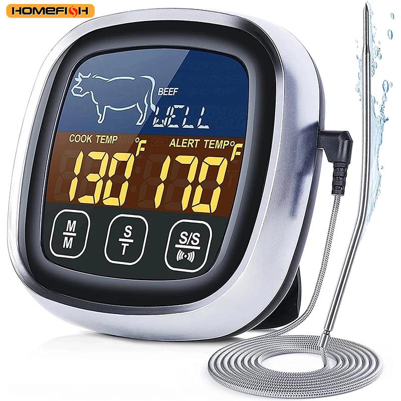 Digital Meat Kitchen Thermometer Stainless Waterproof Meat Temperature Thermometre Probe Oven Cooking BBQ