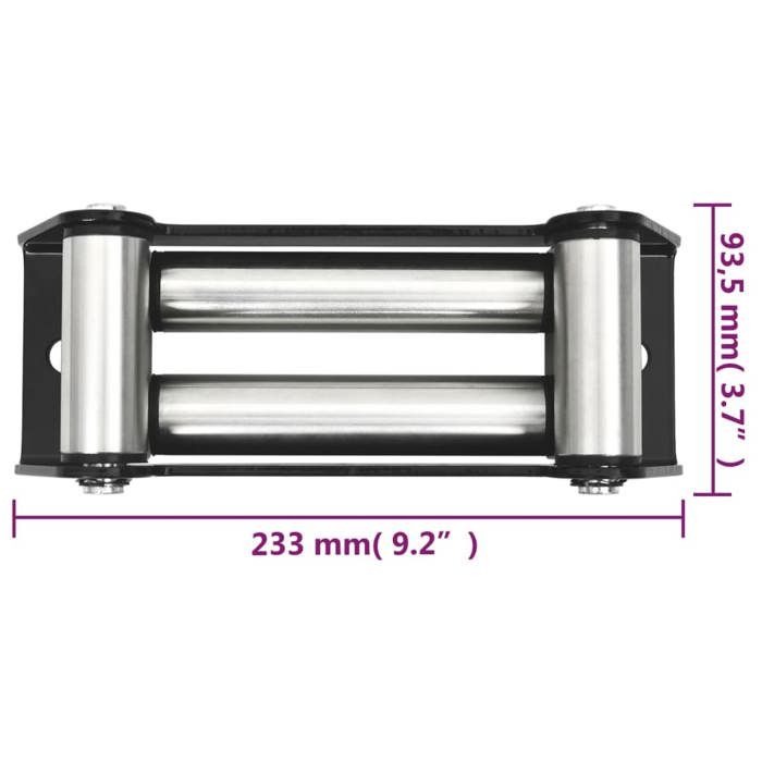 VidaXL Guide-câble à 4 voies Acier 5000-6000 lbs