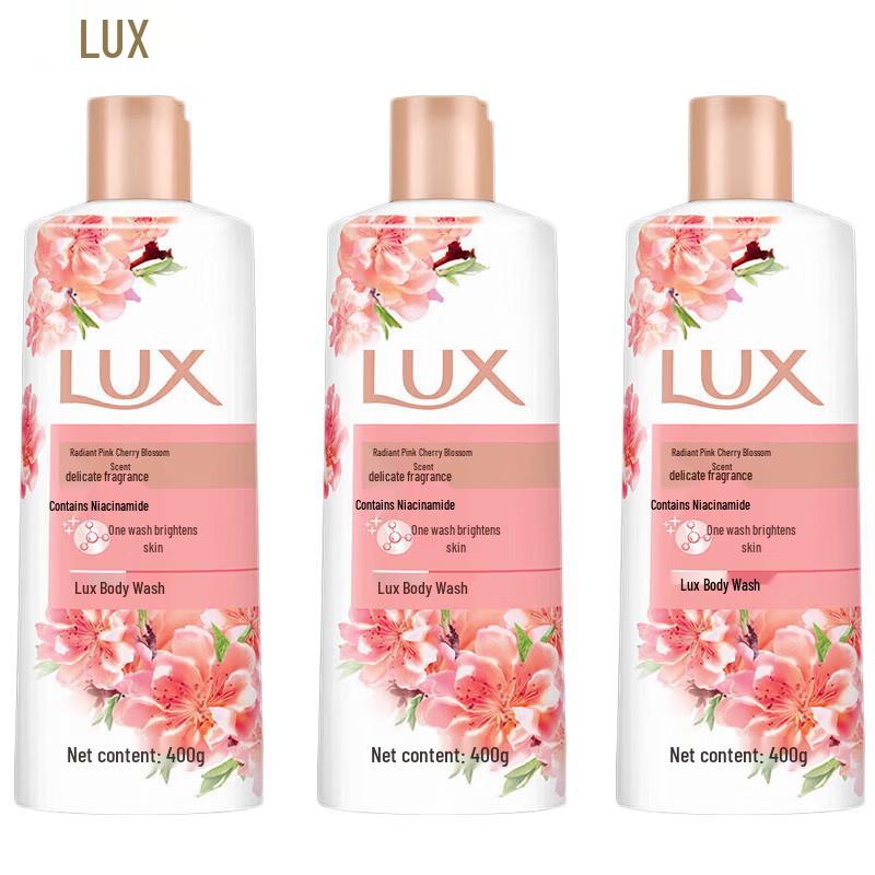 

LUX Radiant Pink Cherry Blossom Shower Gel 3-Pack