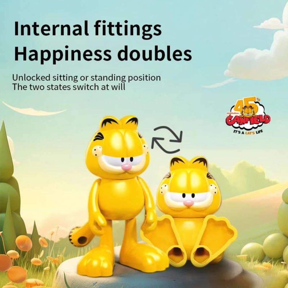 Garfield Car Building Blocks City Magic Cartoon Cat Anime Figures Collection Dispaly Model DIY Bricks Toys For Kid Birthday Gift