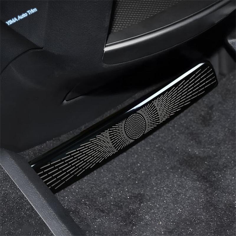 Car Seat Under Air Condition Outlet Vent Dust Plug Cover Trim Metal Sticker Fit For Mercedes Benz V class W447 2024 Accessories