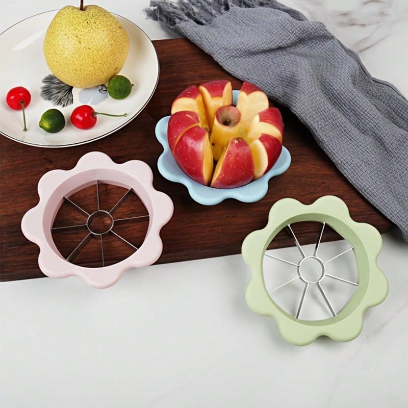 1pc Stainless Steel Flower Shaped Apple Cutter, Multifunction Fruit Corer & Divider, Household Kitchen Fruit Cutting Tool