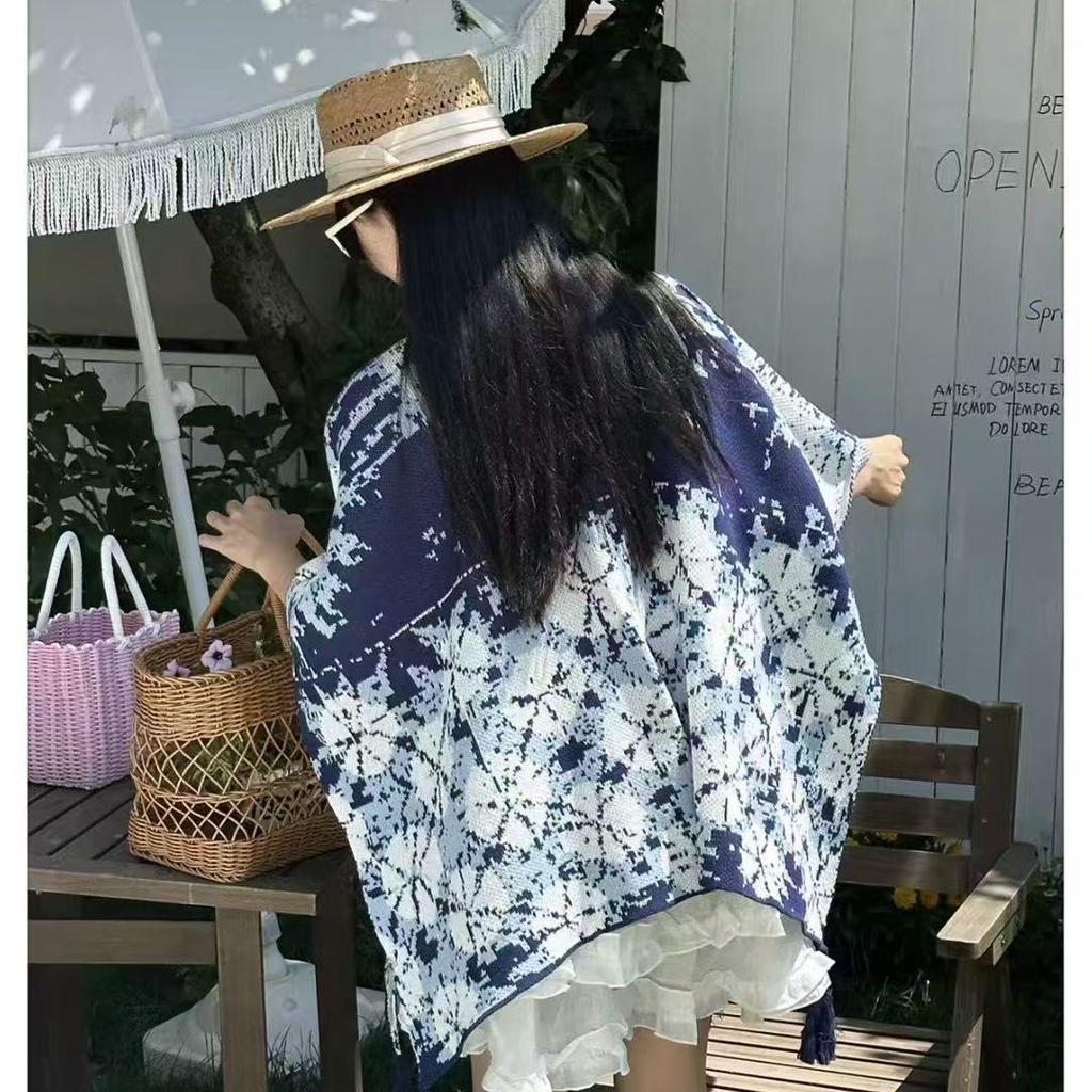 Bohemian Ethnic Women's Shawl: Versatile Travel Cape