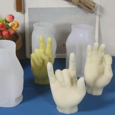 Creative Gesture Aromatherapy Candle Making Supplies Wax Mould Plaster Home Decoration
