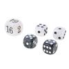 Classical Pearl Dices Set for Backgammon Acrylic Gaming Accessories Elegant Pearlized Dices Set for Game Enthusiasts