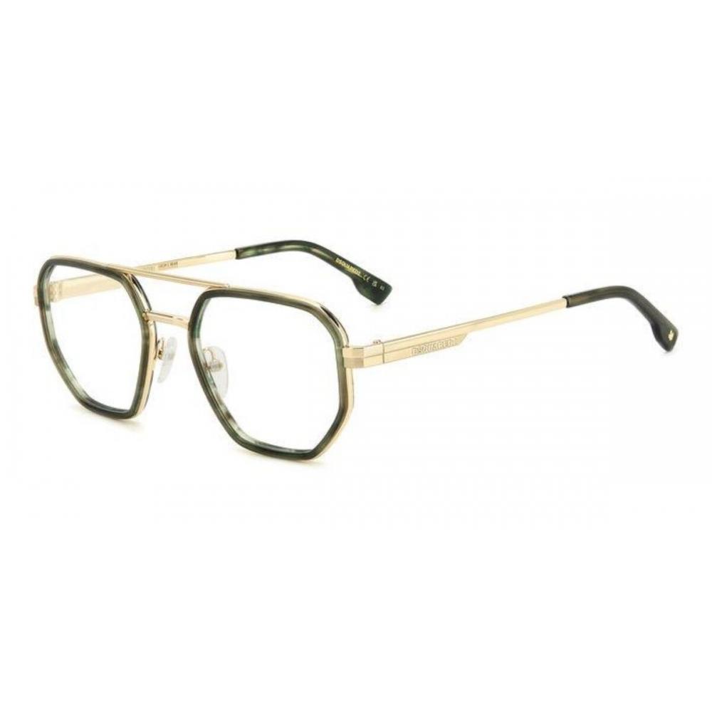 

Dsquared2 D2 0111 Jdj Мужские очки Green Horn/Gold/52-20-145
