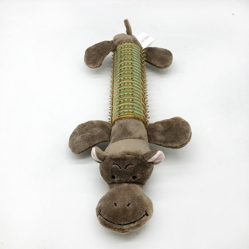 Jun Chu TPR Squeaky Hippo Dog Chew Toy