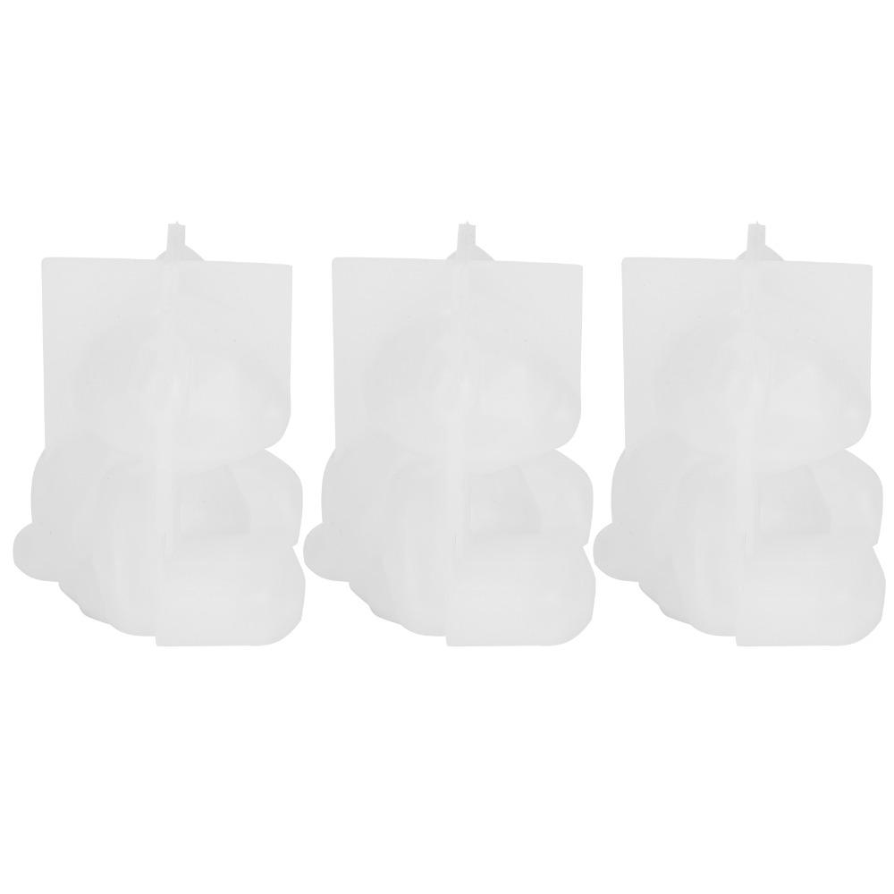 3pcs Food-Grade Silicone Animal Silicone Mould Cute Bear Bear Candy Mould  Cake Decoration