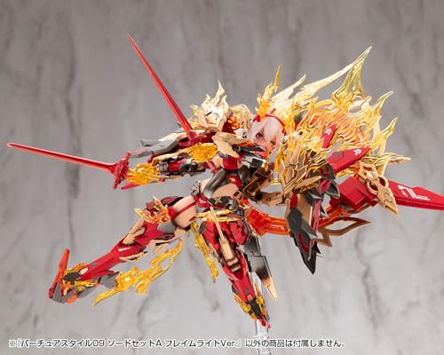 Modeling Support Goods Virtua Style 09 Sword Set A Flame Light Version Non-Scale Plastic Model Kit (Approx. 105mm)