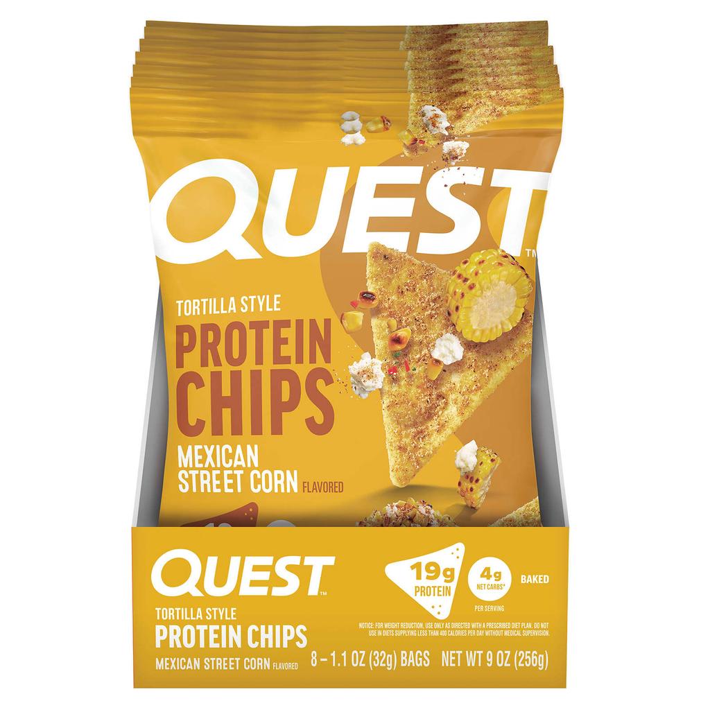 Quest Nutrition, Tortilla-style Protein Chips, Mexican Street Corn, 8 Packs, 32g (1.1oz) Each