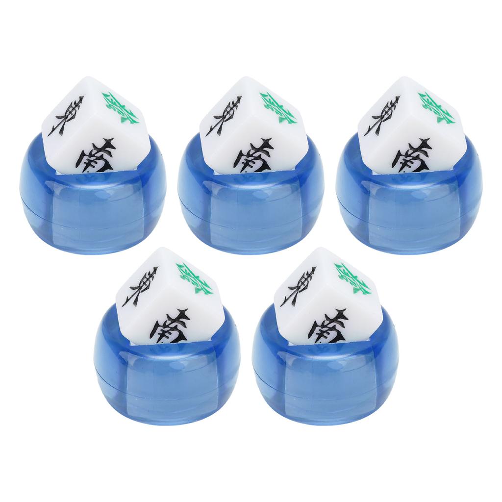 5Pcs Mahjong Wind Direction Dice East South West North Sphere Entertainment Game Dice Transparent