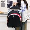 Shark Luminous Funny Backpack: Trendy, Versatile, Large-Capacity School and Travel Bag