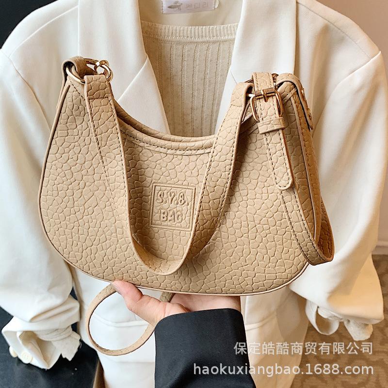 Underarm Bag Women's Fashion 2025 New Niche Design One Shoulder Messenger Bag High Sense Foreign Style Hand Carry Dumpling Bag