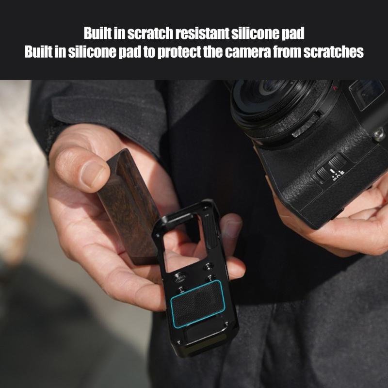 Camera Grip Quick Release Plate Direct Tripod Mount and Multiple Screw Holes for X100VI Handgrip L Shaped