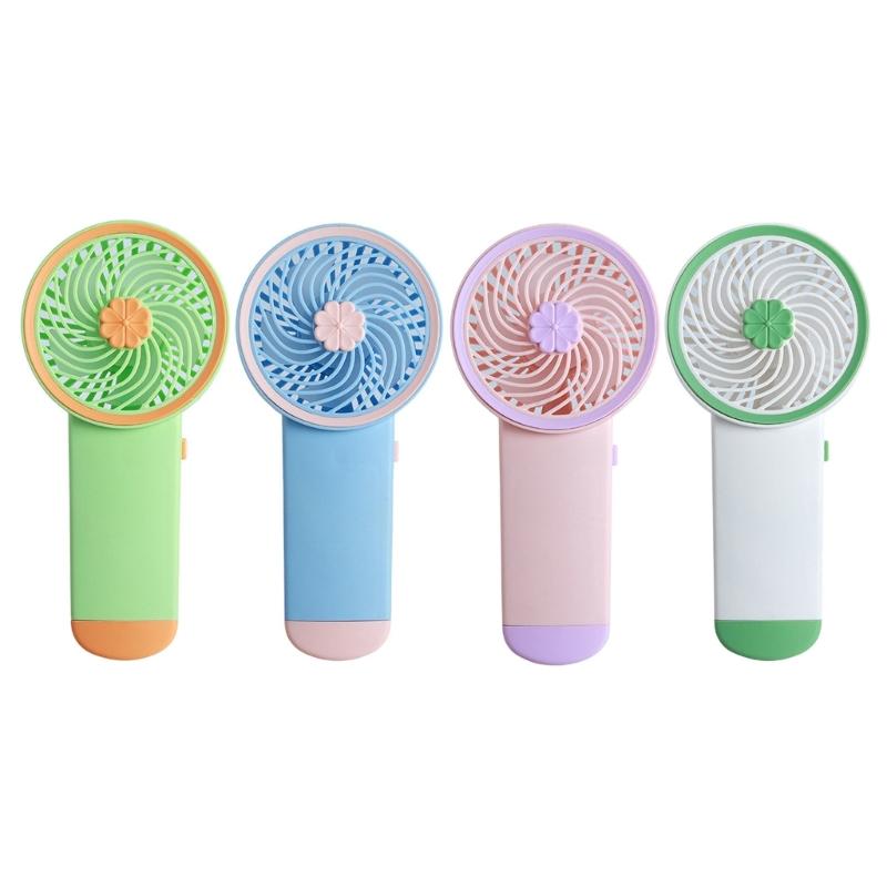 AM3 Battery Operated Powerful Handheld Fan Portable Small Lightweight Makeup Fan for Girl Women Adults Indoor Outdoor