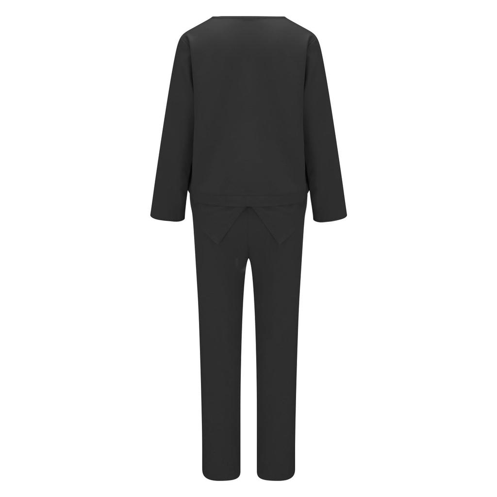 Women's Fashion Casual Solid Color Long Sleeve Suit