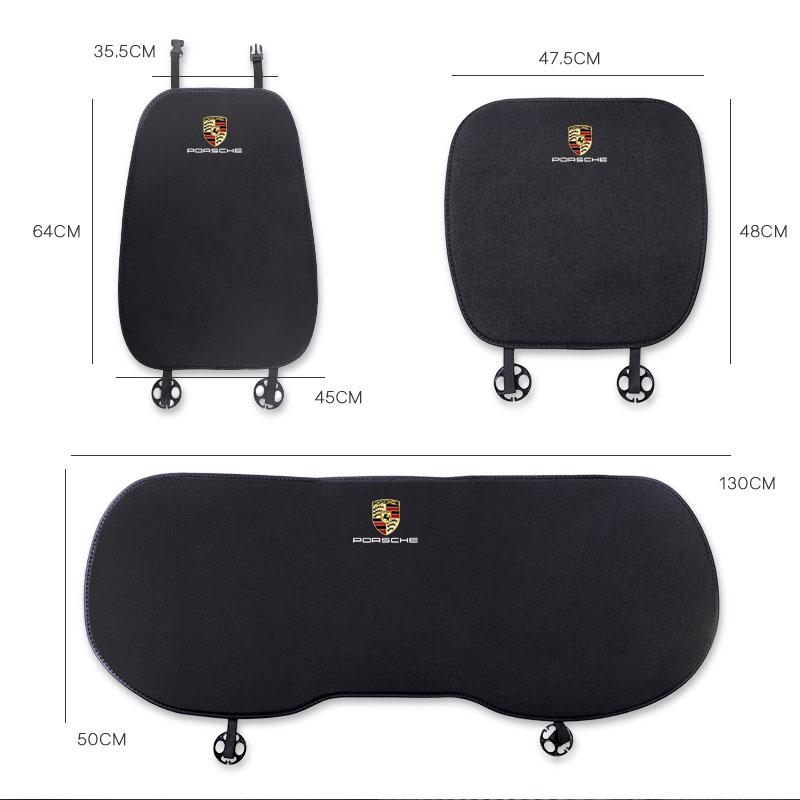 Funda de Cojín para Asiento de Coche Almohadilla para Respaldo Esterilla Protectora Para Porsche Panamera Taycan 911 718 Macan Cayenne Boxster Cayman 918 Pajun